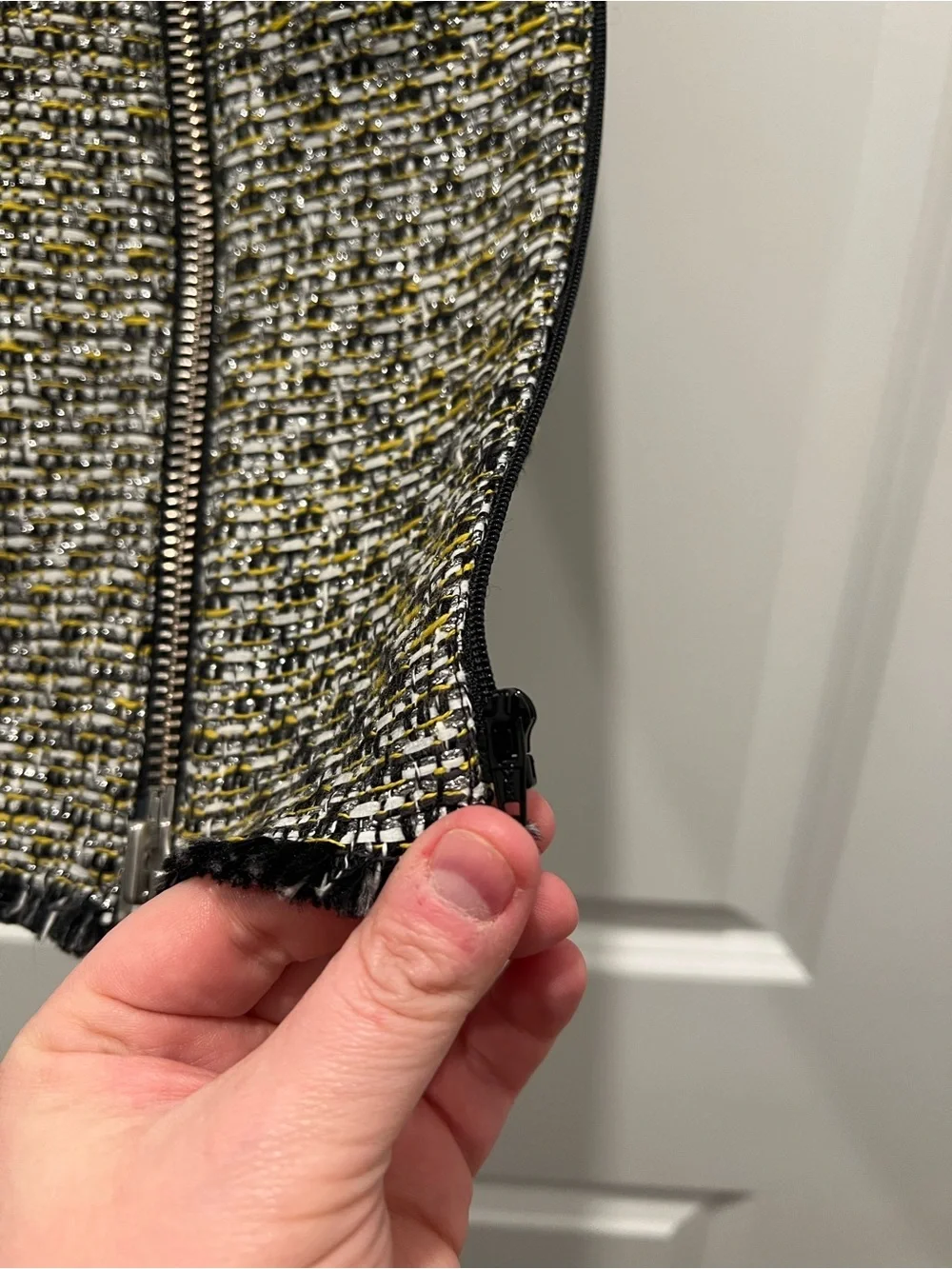 Veronica Beard Tweed Dickey Zip-In Insert